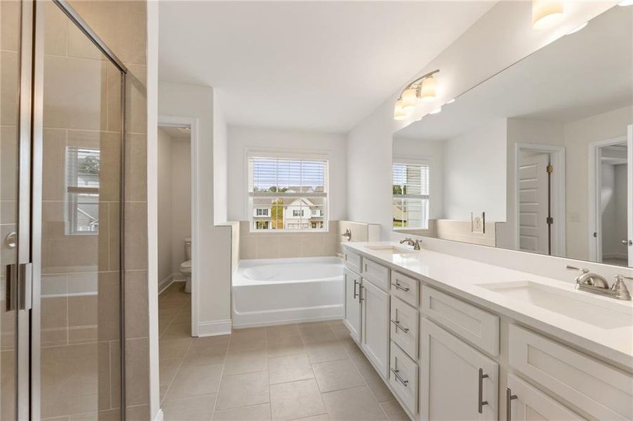 Furnished interior view inside a new home in Clark Farms, Flowery Branch (Image 5).
