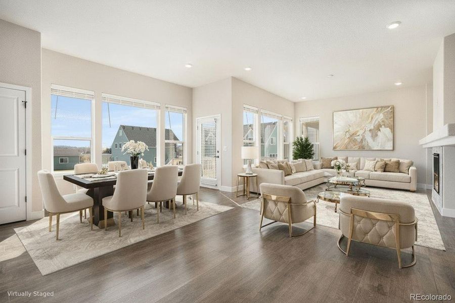 Furnished interior view inside a new home in , Arvada (Image 17).