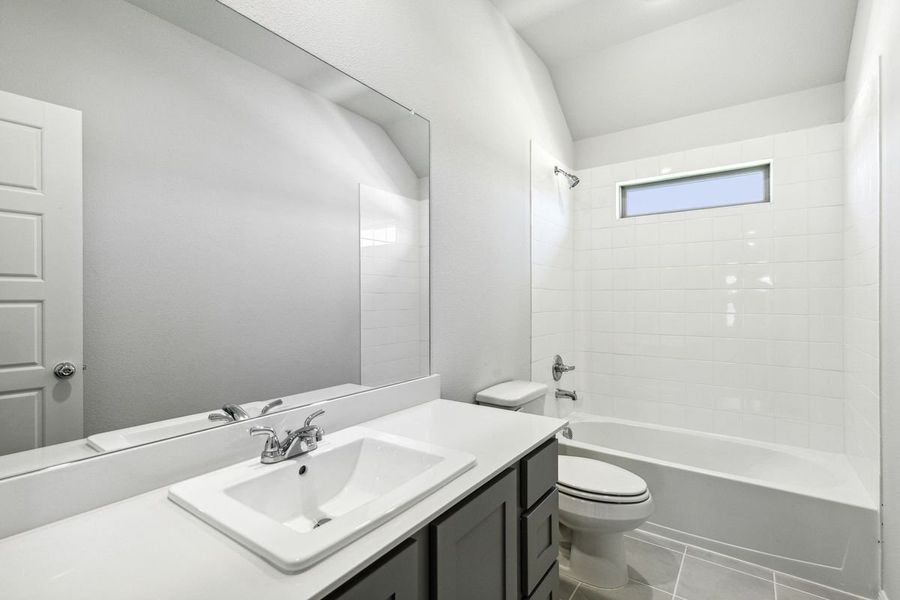 Bathroom in the Sapphire home plan by Trophy Signature Homes – REPRESENTATIVE PHOTO Bathroom in the Sapphire home plan by Trophy Signature Homes – REPRESENTATIVE PHOTO