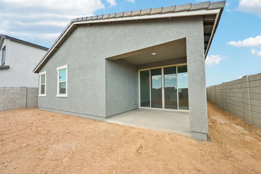 Back exterior elevation
