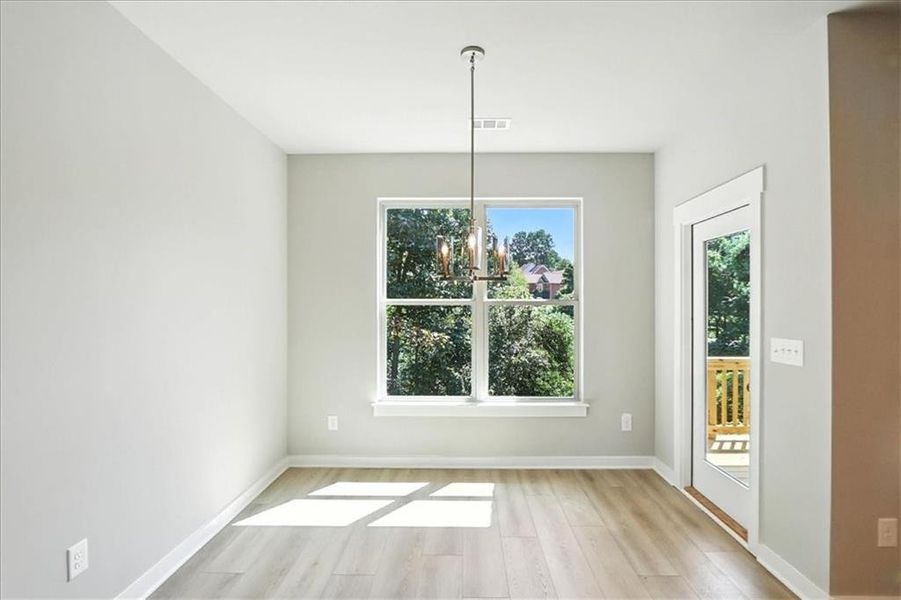 Spacious, unfurnished interior of a new home in Traditions of Braselton, Jefferson (Image 43).