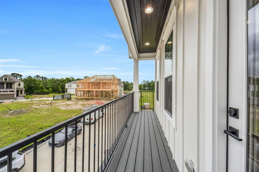 Exterior details and patio area of a home in , Houston (Image 3).