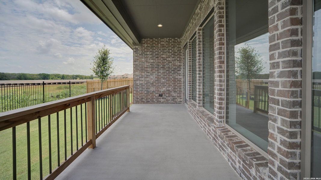 Exterior details and patio area of a home in Alsatian Oaks, Castroville (Image 23).