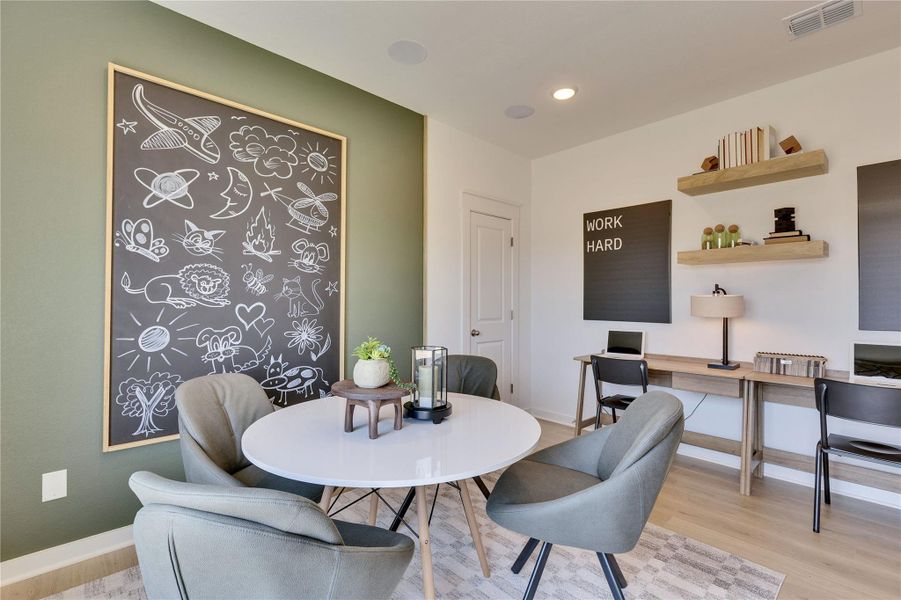Model home photos of similar floorplans, not pictures of actual home.