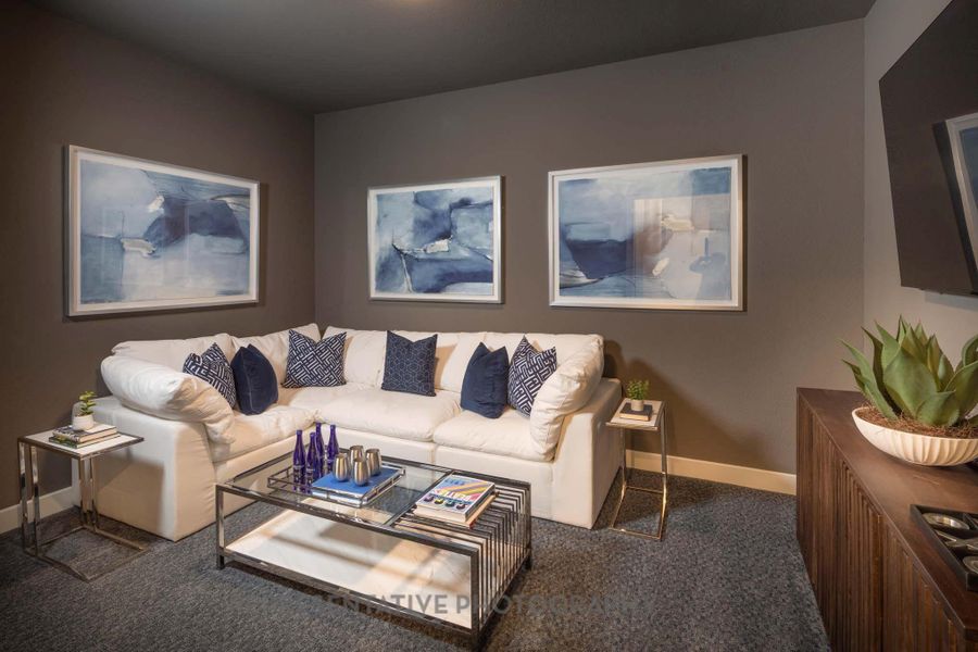 Furnished interior view inside a new home in Jordan Ranch: 65ft. lots, Fulshear (Image 12).