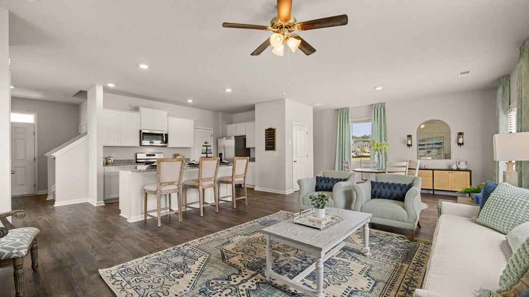 Representative furnished interior of a home built from the Elston - Express by D.R. Horton in The Abbey at Trolley Run Station, Aiken (Image 13).