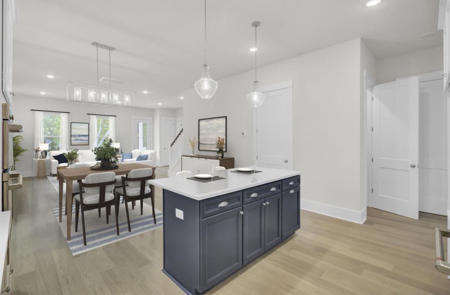 Furnished interior view inside a new home in , Johns Island (Image 5).