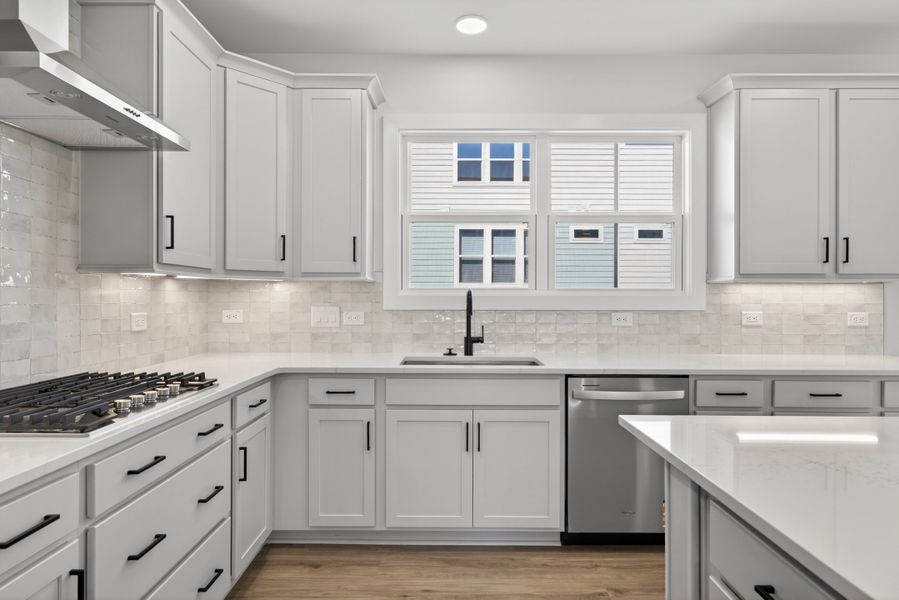 Representative furnished interior of a home built from the Atlas Interior Unit by Baker Residential in Atwater Station - Midtown Collection, Fuquay Varina (Image 11).