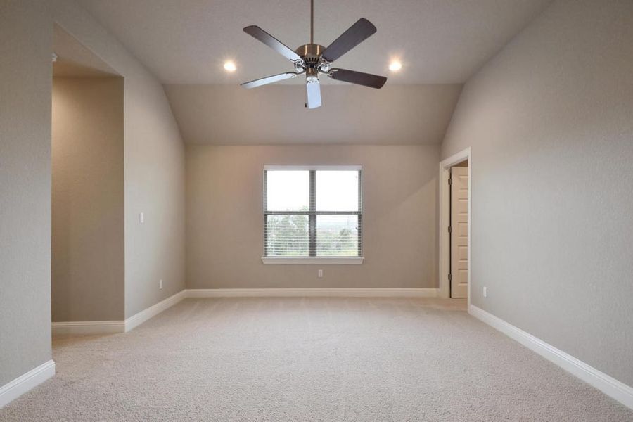 Representative unfurnished interior of a home built from the Oaks 3646 by Brohn Homes in Oaks at San Gabriel, Georgetown (Image 13).