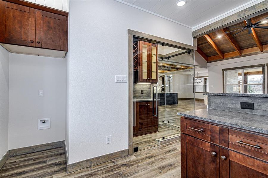 Bar Area with Fridge Space & Wine Room Bar Area with Fridge Space & Wine Room