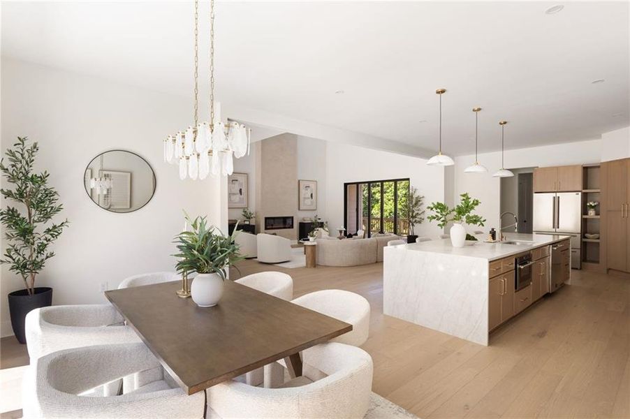 Furnished interior view inside a new home in , Powder Springs (Image 38).