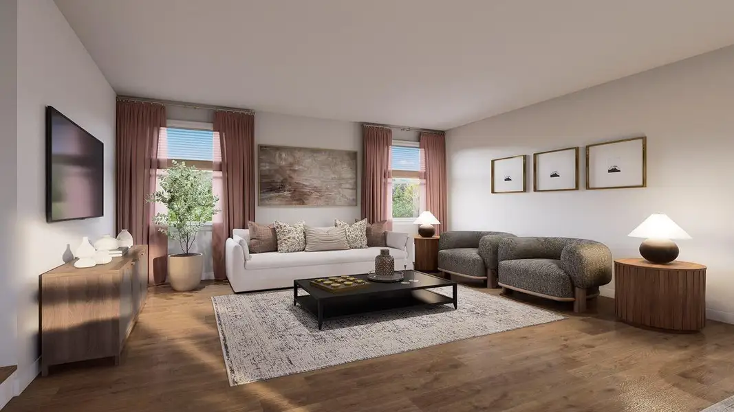 Furnished interior view inside a new home in The Cove at Mallard Crossing, Summerville (Image 4).