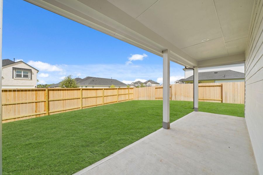 Exterior details and patio area of a home in Grand Oaks Village, Houston (Image 3). Exterior details and patio area of a home in Grand Oaks Village, Houston (Image 3).