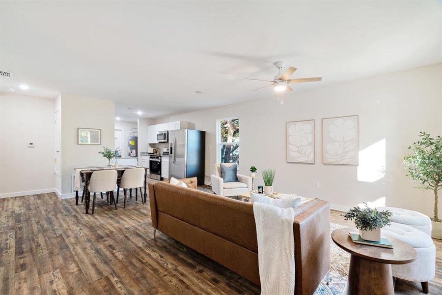 Furnished interior view inside a new home in , Paris (Image 5).