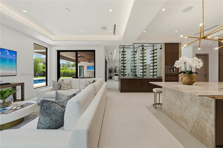 Furnished interior view inside a new home in , Miami (Image 6).