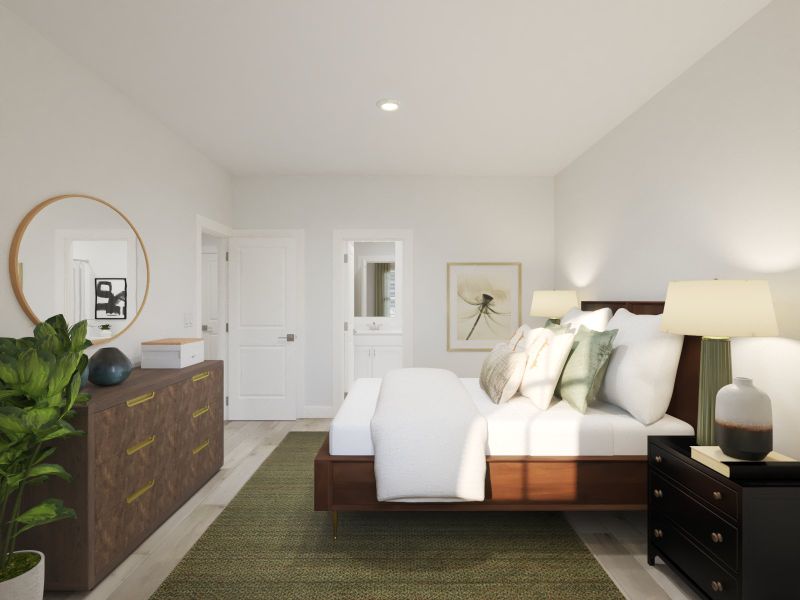 Furnished interior view inside a new home in Zermatt Townhomes, Nashville (Image 7).