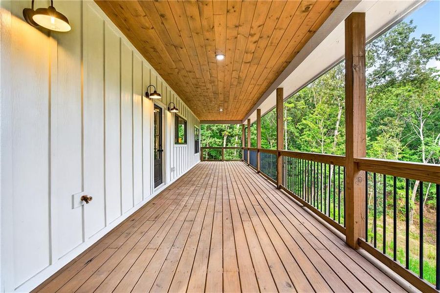 Exterior details and patio area of a home in , Ellijay (Image 36).
