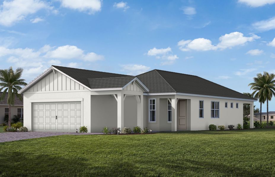Representative exterior photo of a completed home built from the Flagstone by Pulte Homes in SeaFlower, Bradenton, FL (Image 24). Representative exterior photo of a completed home built from the Flagstone by Pulte Homes in SeaFlower, Bradenton, FL (Image 24).