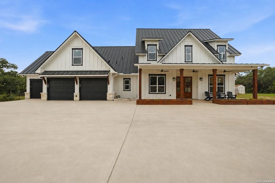 Front exterior of a new home in , San Antonio, TX, highlighting curb appeal (Image 21). Front exterior of a new home in , San Antonio, TX, highlighting curb appeal (Image 21).
