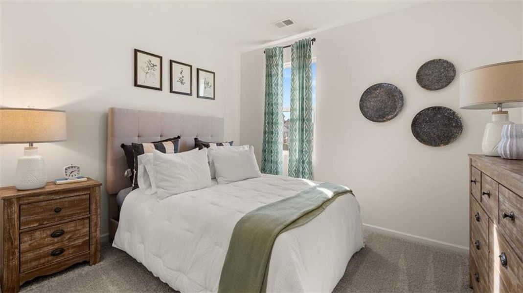 Furnished interior view inside a new home in Poplar Preserve, Newnan (Image 12). Furnished interior view inside a new home in Poplar Preserve, Newnan (Image 12).