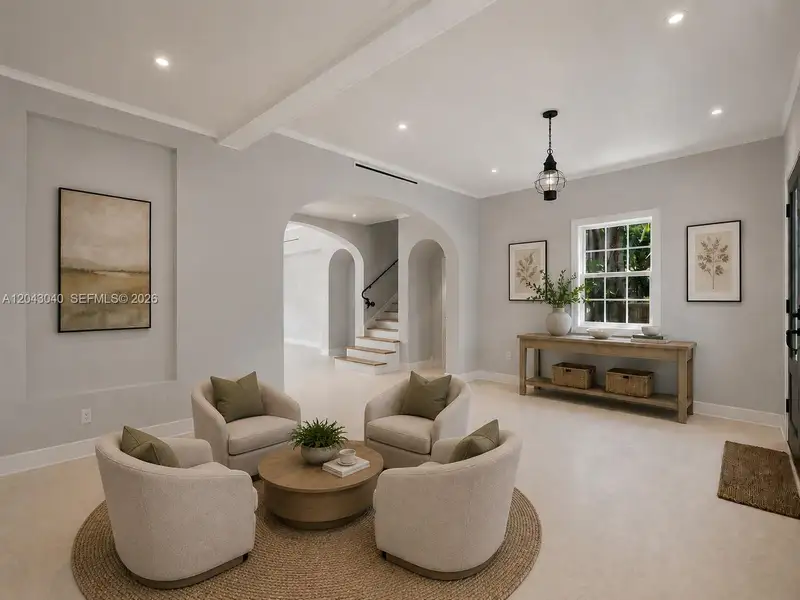Furnished interior view inside a new home in , South Miami (Image 4).