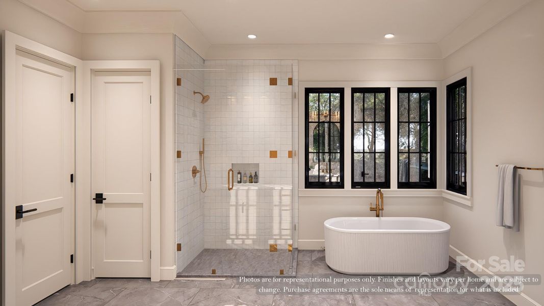 Furnished interior view inside a new home in , Charlotte (Image 5).