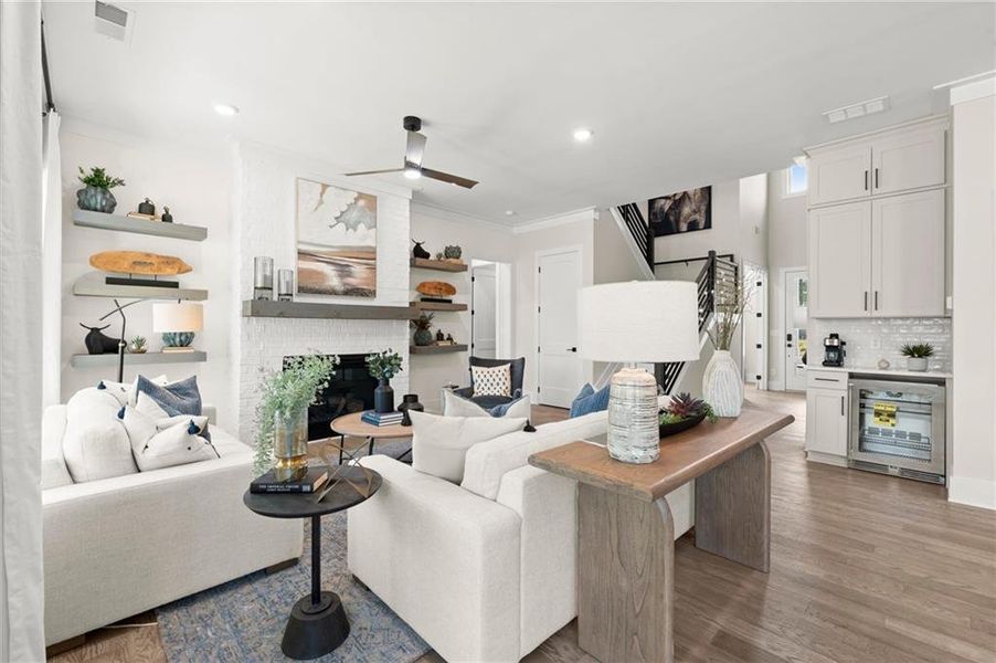 Furnished interior view inside a new home in Hillgrove Preserve, Powder Springs (Image 25).