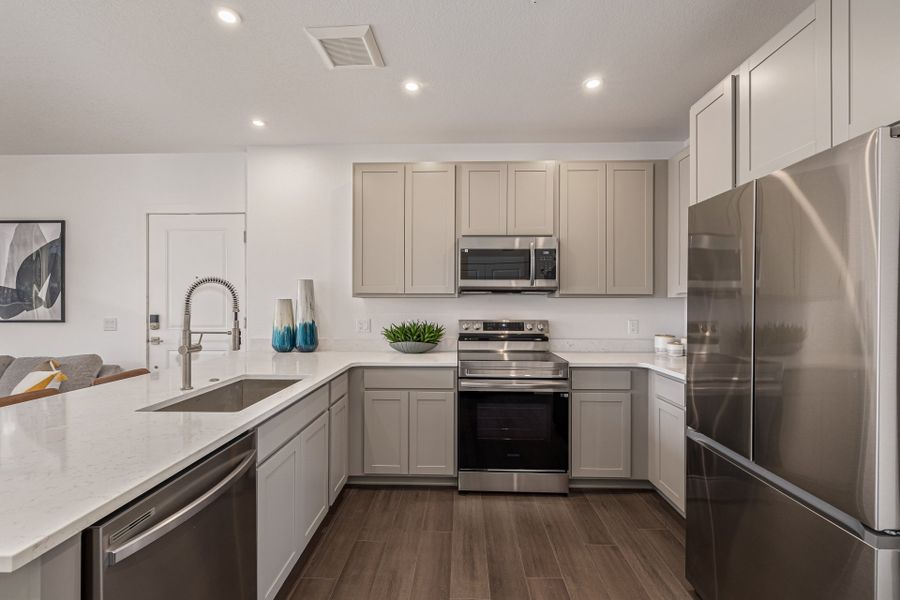 Furnished interior view inside a new home in The Scene at Sloan's Lake, Denver (Image 11).