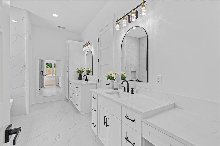 Furnished interior view inside a new home in , Monroe (Image 17).