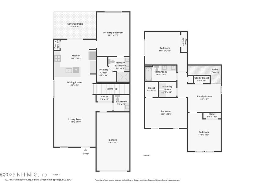 2D floor plan layout of this home in , Green Cove Springs, FL (Image 7).