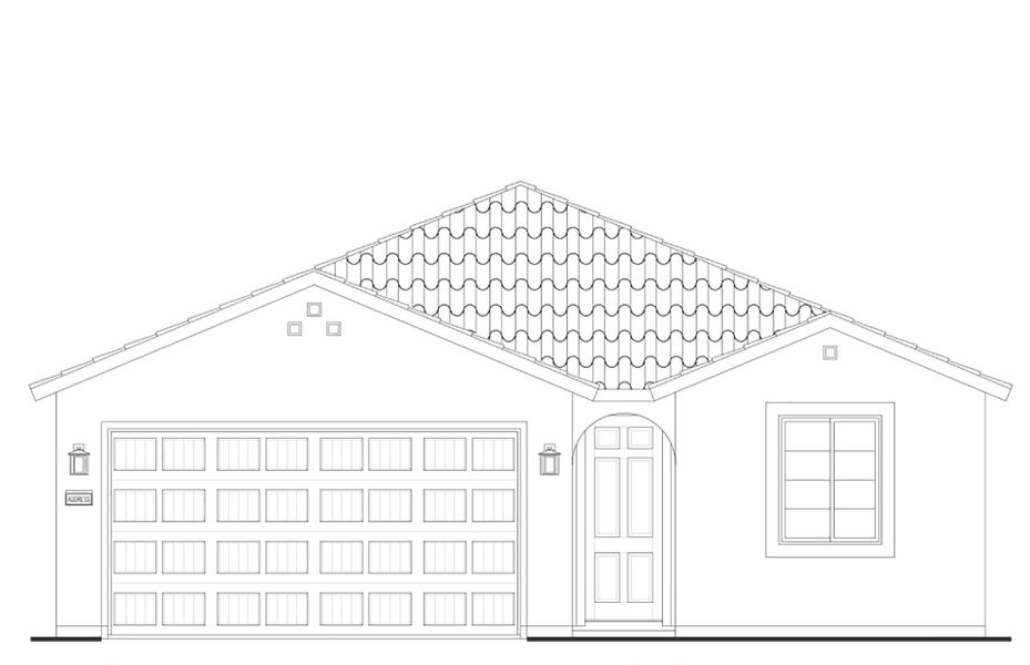 Representative rendering of the exterior for the Bergamot by Del Webb (Image 1).