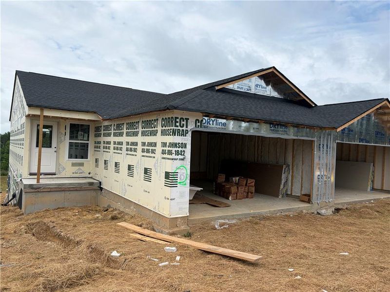 In-progress construction of a new home in Villas at Gold Creek, Dawsonville, GA (Image 5). In-progress construction of a new home in Villas at Gold Creek, Dawsonville, GA (Image 5).