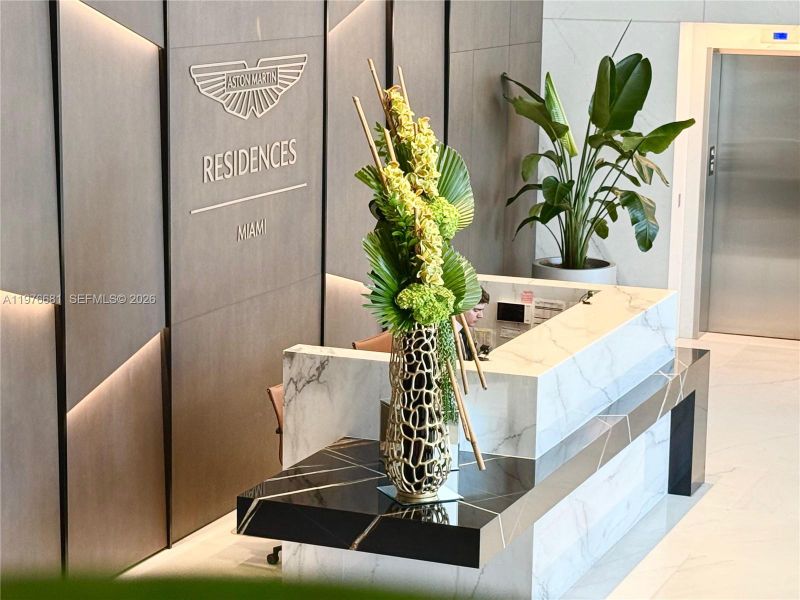 Close-up of interior finishes inside a home in Aston Martin Residences, Miami (Image 4).