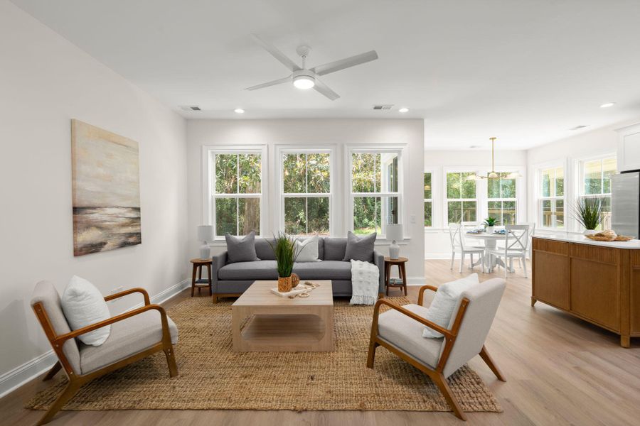 Furnished interior view inside a new home in , Charleston (Image 5).