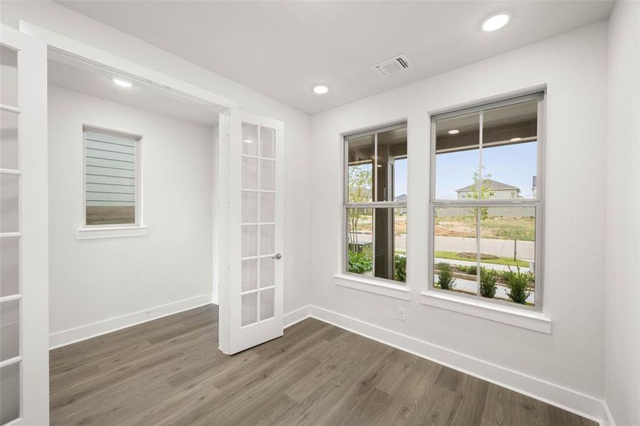 Spacious, unfurnished interior of a new home in Cottage Collection at Harvest, Argyle (Image 21). Spacious, unfurnished interior of a new home in Cottage Collection at Harvest, Argyle (Image 21).