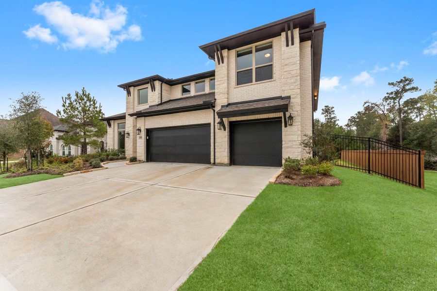 Front exterior of a new home in , Magnolia, TX, highlighting curb appeal (Image 22). Front exterior of a new home in , Magnolia, TX, highlighting curb appeal (Image 22).