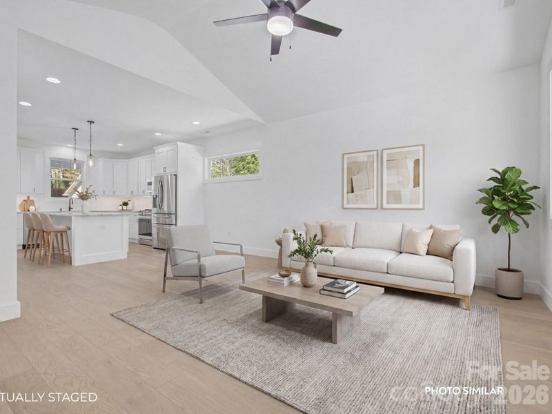 Furnished interior view inside a new home in , Hendersonville (Image 6).