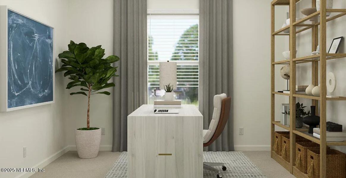 Furnished interior view inside a new home in Tributary: Tributary Royal Collection, Yulee (Image 4).