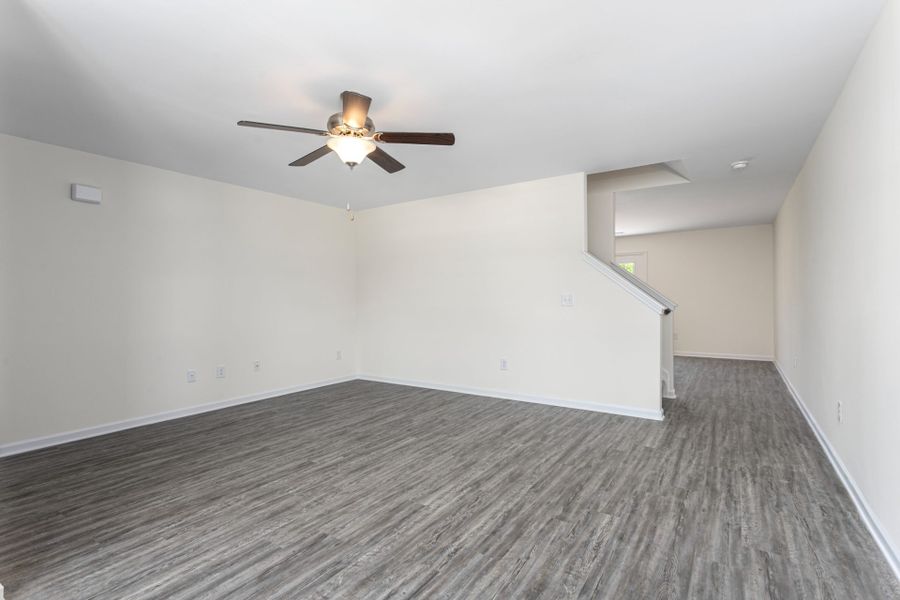 Representative unfurnished interior of a home built from the Vermont by Keystone Homes NC in The Wilcox, Greensboro (Image 36).