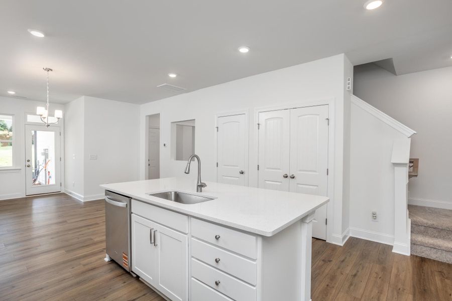 Furnished interior view inside a new home in Enclave at Traditions Townhomes, Wake Forest (Image 8).