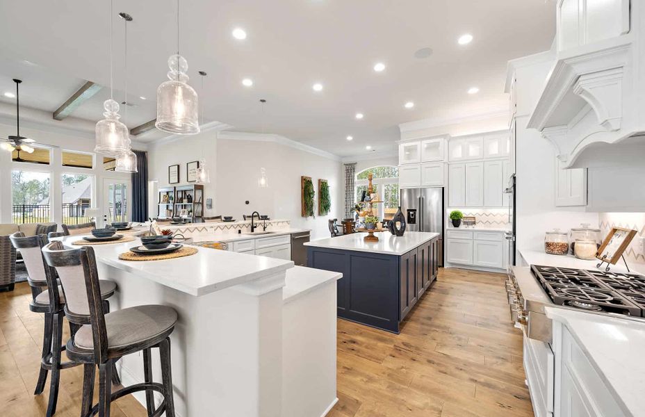 Furnished interior view inside a new home in Artavia 70′, Conroe (Image 9).