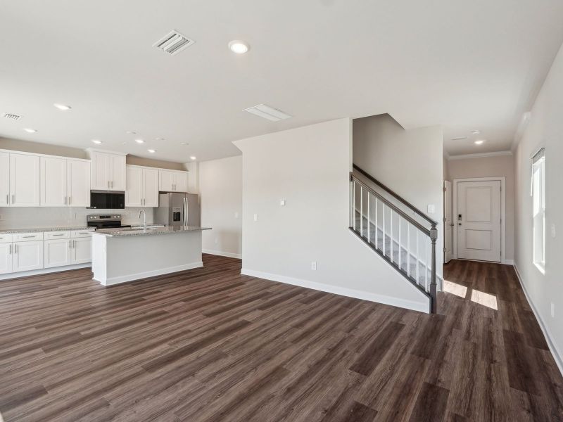 The open-concept floorplan makes hosting a breeze.