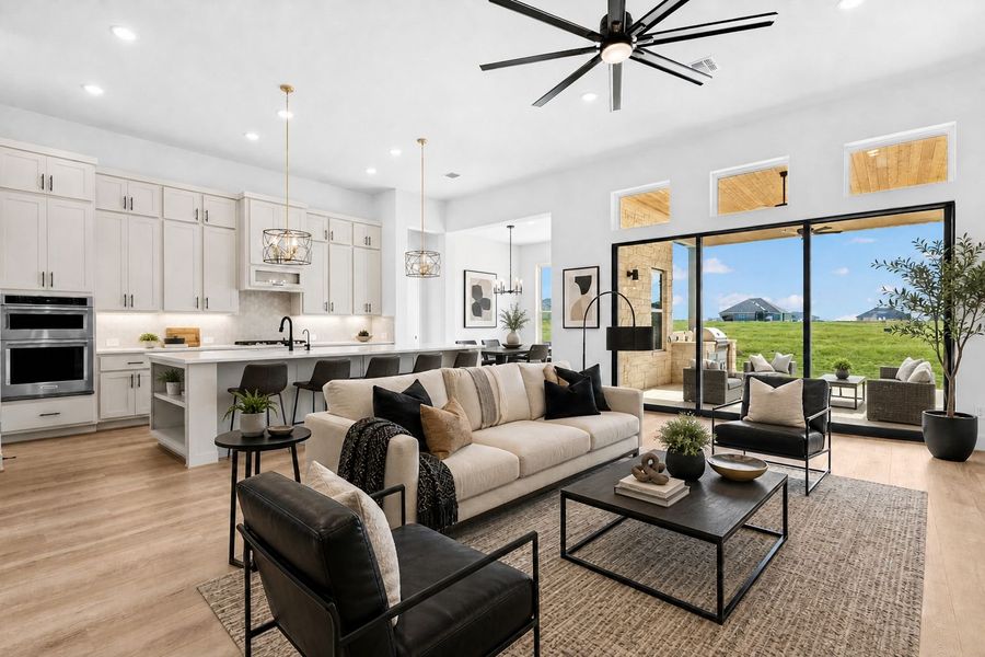 Furnished interior view inside a new home in Leander Estates, Leander (Image 6).
