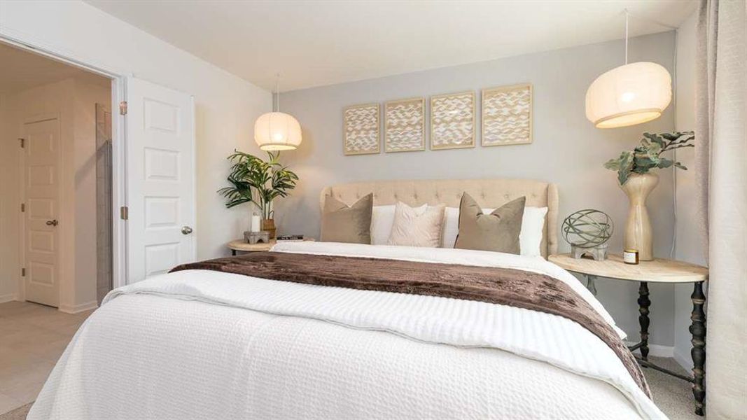 Furnished interior view inside a new home in Benteen Reserve, Atlanta (Image 11). Furnished interior view inside a new home in Benteen Reserve, Atlanta (Image 11).