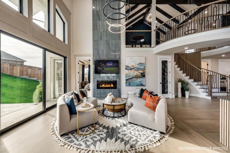 Furnished interior view inside a new home in Somercrest, Midlothian (Image 5).