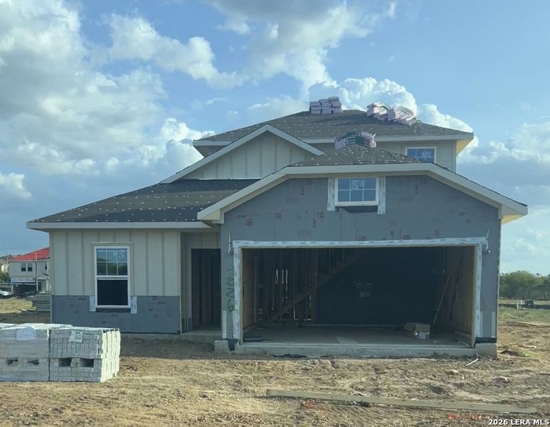 In-progress construction of a new home in Lone Oak, San Antonio, TX (Image 24).