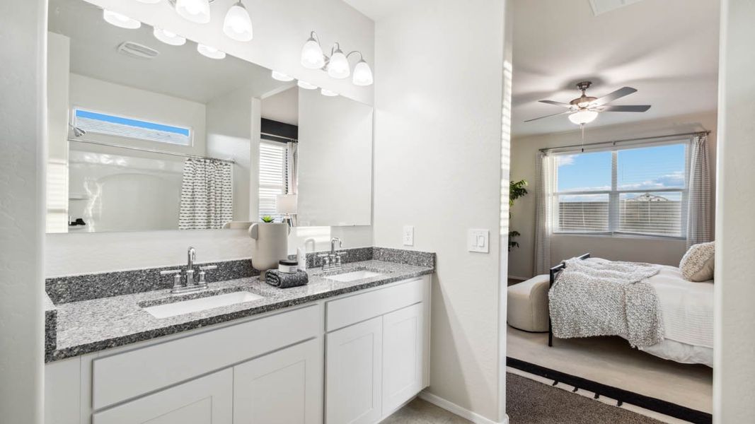 Representative furnished interior of a home built from the Pelican by D.R. Horton in Upper Canyon, Phoenix (Image 19).
