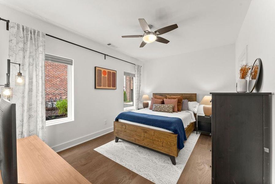 Furnished interior view inside a new home in , Atlanta (Image 3). Furnished interior view inside a new home in , Atlanta (Image 3).