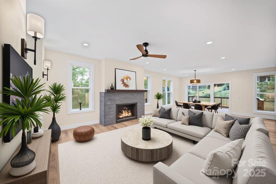 Furnished interior view inside a new home in , Asheville (Image 8).