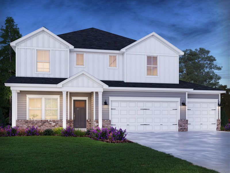 Representative exterior photo of a completed home built from the Johnson by Meritage Homes in Briarcreek - Bronze Series, Cane Ridge, TN (Image 10).